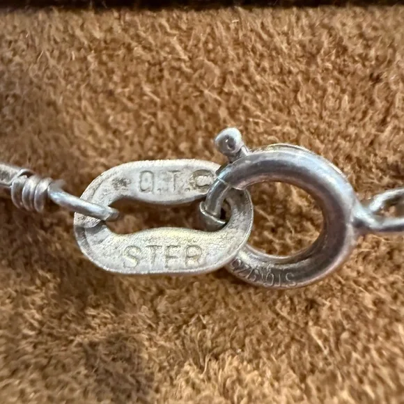Sterling Silver Multi-Strand Omega Chain Necklace – Marked 925 OTC